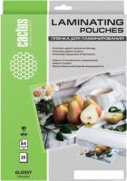 Пленка для ламинирования CACTUS глянцевая A4, 80 мкм, 25 л