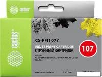 Картридж CACTUS CS-PFI107Y (аналог Canon PFI-107Y)