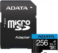 Карта памяти A-Data Premier AUSDX256GUICL10A1-RA1 microSDXC 256GB (с адаптером)