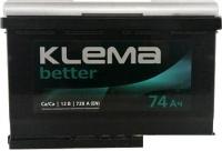 Автомобильный аккумулятор Klema Better 6CТ-74А(0) (74 А·ч)
