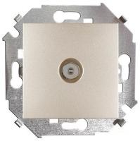 Розетка телевизионная Simon 15 1591475-034 (шампань)