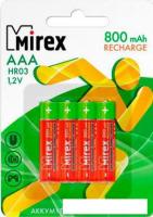 Аккумуляторы Mirex AAA 800mAh 4 шт HR03-08-E4