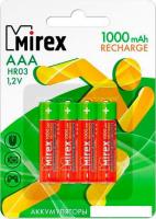 Аккумуляторы Mirex AAA 1000mAh 4 шт HR03-10-E4