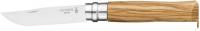 Складной нож Opinel N°8, нержавеющая сталь, оливковое дерево