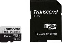 Карта памяти Transcend microSDXC 330S 64GB (с адаптером)