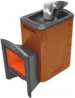Банная печь Термофор Гейзер 2014 Inox Витра ЗК (терракота)