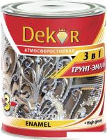 Эмаль Dekor грунт-эмаль 3 в 1 (черный, 1.9 кг)