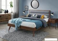 Кровать Halmar Orlando 160x200 (серый/орех)