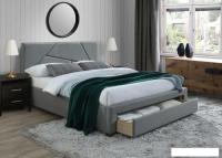 Кровать Halmar Valery 160x200 (серый/орех)