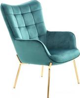 Стул-кресло Halmar Castel 2 (темно-зеленый)