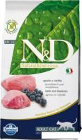 Корм для кошек Farmina N&D Grain Free Cat Lamb & Blueberry Adult 10 кг