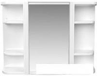 Berossi Шкаф с зеркалом ВК Hilton (снежно-белый)