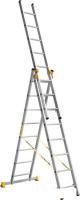 Лестница-стремянка Алюмет трехсекционная профессиональная P3 9308