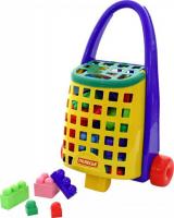 Конструктор Полесье 44365 Забавная тележка и конструктор Великан