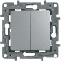 Выключатель Legrand Etika 672402 (алюминий)