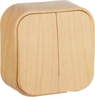 Выключатель Legrand Quteo 782262 (дерево)