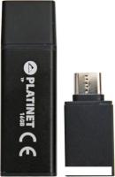 USB Flash Platinet X-Depo USB 3.0 + Type-C Adapter 16GB (черный)