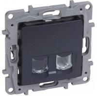 Розетка Legrand Etika 672652 (антрацит)