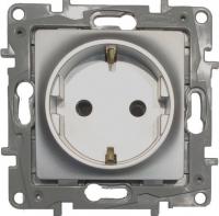 Розетка Legrand Etika 672421 (алюминий)