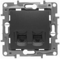 Розетка Legrand Etika 672655 (антрацит)