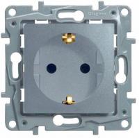 Розетка Legrand Etika 672422 (алюминий)