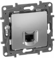 Розетка компьютерная Legrand Etika 672453 (алюминий)