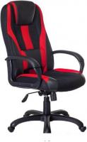 Кресло Бюрократ VIKING-9/BL+RED (черный/красный)