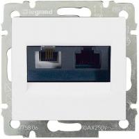 Розетка компьютерная Legrand Valena 695339 (белый)