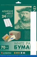Самоклеящаяся бумага Lomond Самоклеящаяся A4 70 г/м2 50 листов 24 деления 2100175