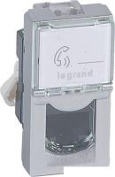 Розетка Legrand Mosaic 79461 (алюминий)