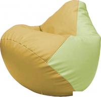 Кресло-мешок Flagman Груша Макси Г2.3-0804 (охра/светло-салатовый)