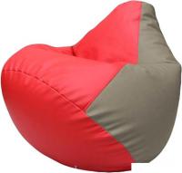 Кресло-мешок Flagman Груша Макси Г2.3-0902 (красный/светло-серый)