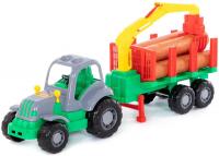 Полесье Силач трактор с полуприцепом-лесовозом 45041