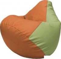 Кресло-мешок Flagman Груша Макси Г2.3-2019 (оранжевый/оливковый)