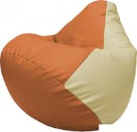 Кресло-мешок Flagman Груша Макси Г2.3-2010 (оранжевый/светло-бежевый)