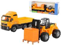 Полесье Volvo автомобиль бортовой+автокар+конструктор 30 эл. 1565