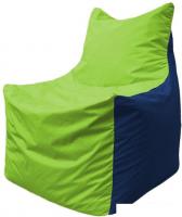 Кресло-мешок Flagman Фокс Ф2.1-184 (салатовый/темно-синий)