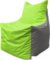 Кресло-мешок Flagman Фокс Ф2.1-160 (салатовый/серый)