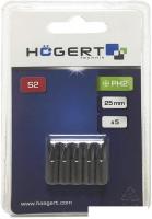 Набор бит Hogert Technik HT1S302 (5 предметов)