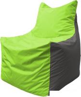 Кресло-мешок Flagman Фокс Ф2.1-156 (салатовый/тёмно-серый)