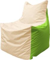 Кресло-мешок Flagman Фокс Ф2.1-141 (слоновая кость/салатовый)