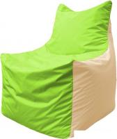 Кресло-мешок Flagman Фокс Ф2.1-162 (салатовый/бежевый)