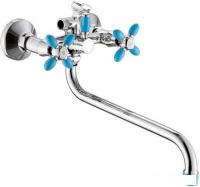 Смеситель Эверест B22-071D (синий/хром)