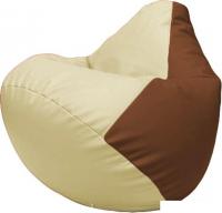 Кресло-мешок Flagman Груша Макси Г2.3-1007 (светло-бежевый/коричневый)