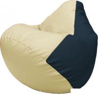 Кресло-мешок Flagman Груша Макси Г2.3-1015 (светло-бежевый/синий)