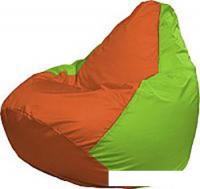 Кресло-мешок Flagman Груша Медиум Г1.1-215 (оранжевый/салатовый)