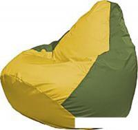 Кресло-мешок Flagman Груша Медиум Г1.1-259 (жёлтый/оливковый)