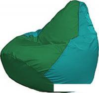 Кресло-мешок Flagman Груша Медиум Г1.1-243 (зелёный/бирюзовый)