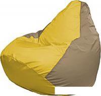 Кресло-мешок Flagman Груша Медиум Г1.1-252 (жёлтый/тёмно-бежевый)