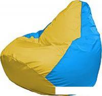 Кресло-мешок Flagman Груша Медиум Г1.1-263 (жёлтый/голубой)